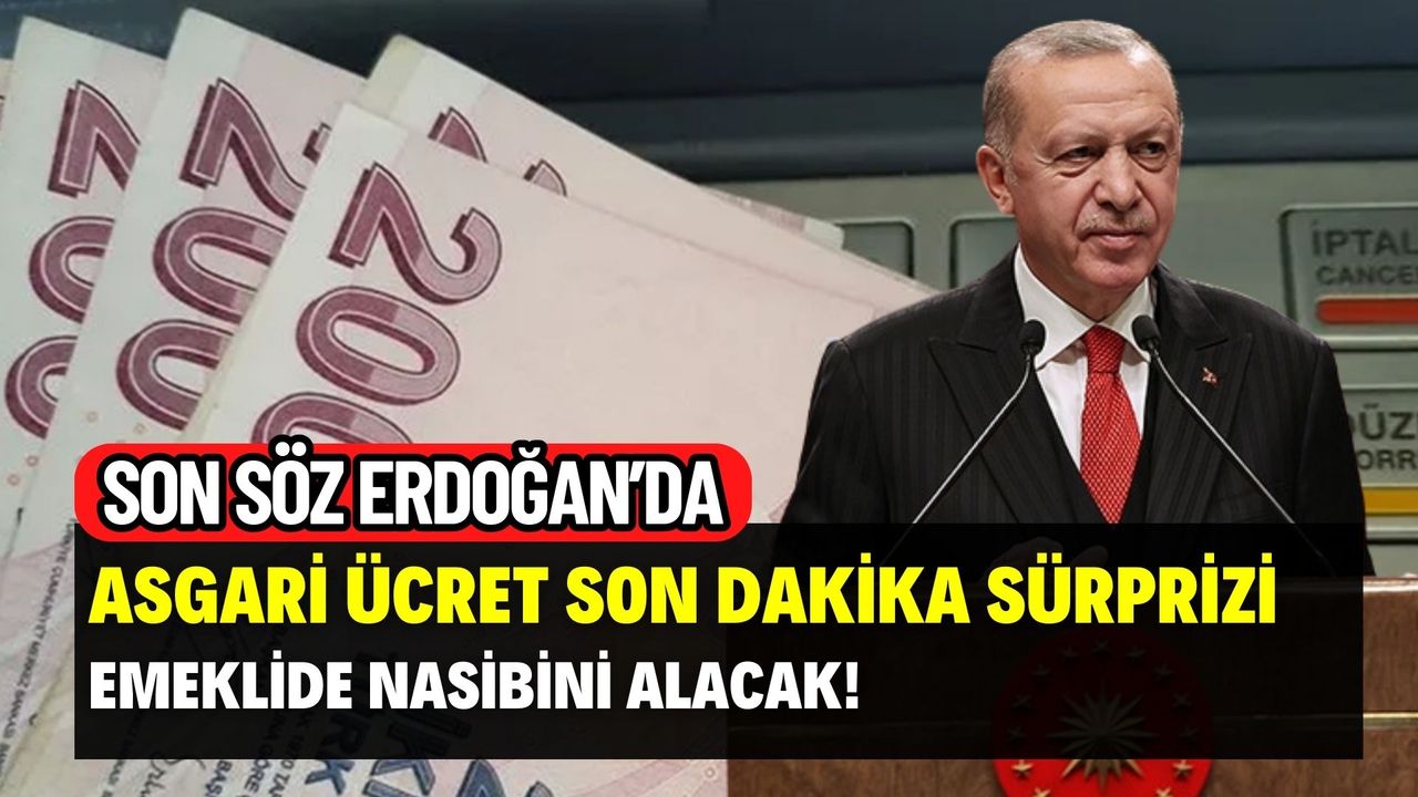 Asgari Ücret ve emekli maaşı için sürpriz karar! İşte ara zam miktarları