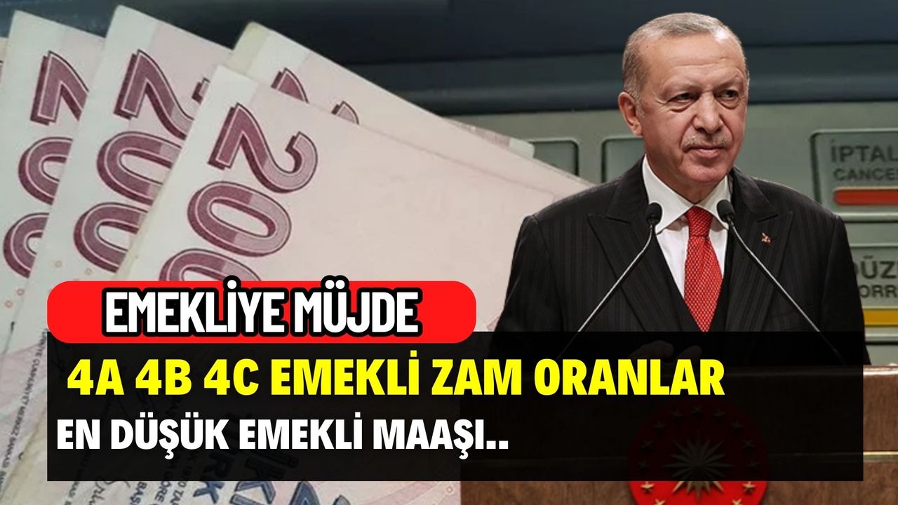 En Düşük Emekli Maaşı 15000 TL Olacak! 4A 4B 4C Emekli Zam Oranları Belli Oldu!